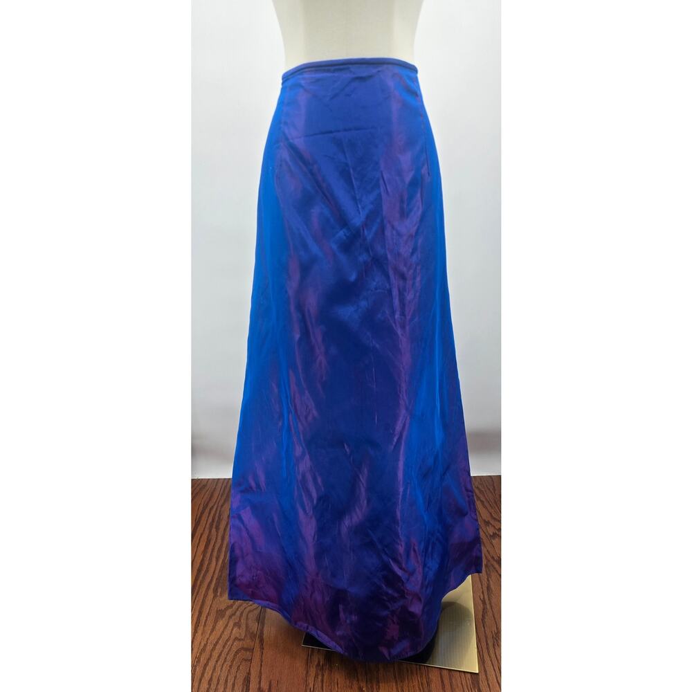 Vintage Jessica McClintock for‎ Gunne Sax Millennium 2000 Iridescent Blue Skirt